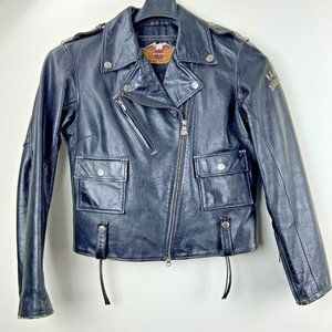 Harley Davidson Womens Black Riding Leather Jacket